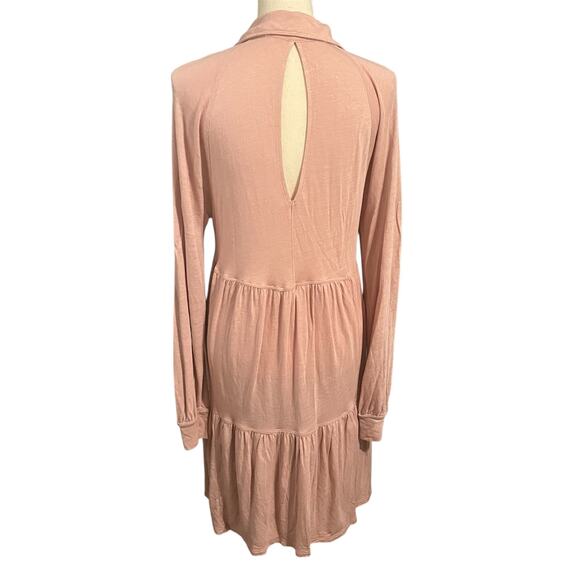 Free People Best Girl Tunic Tiered High Low Ruffles Keyhole Back Dress Sz S Boho - Picture 4 of 6